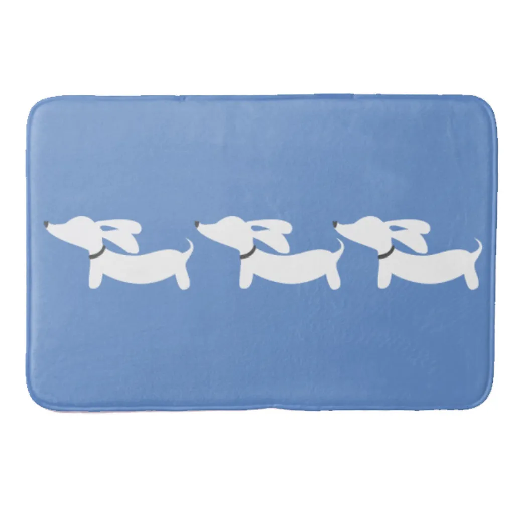 Wiener Dog Bathroom Bath Mats