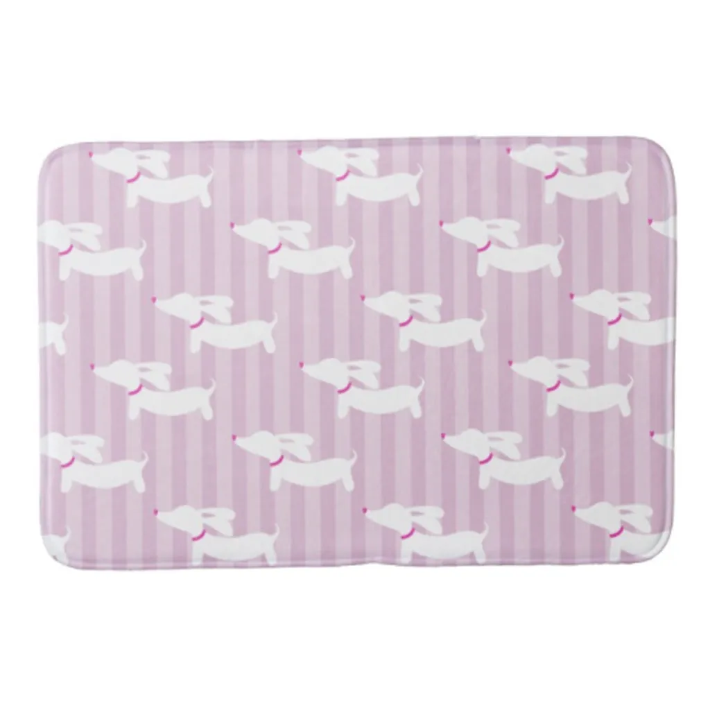 Wiener Dog Bathroom Bath Mats