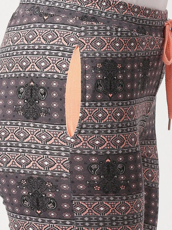 Women Multicolor Printed Capri - AT-EASE CAPRI - TL-OR