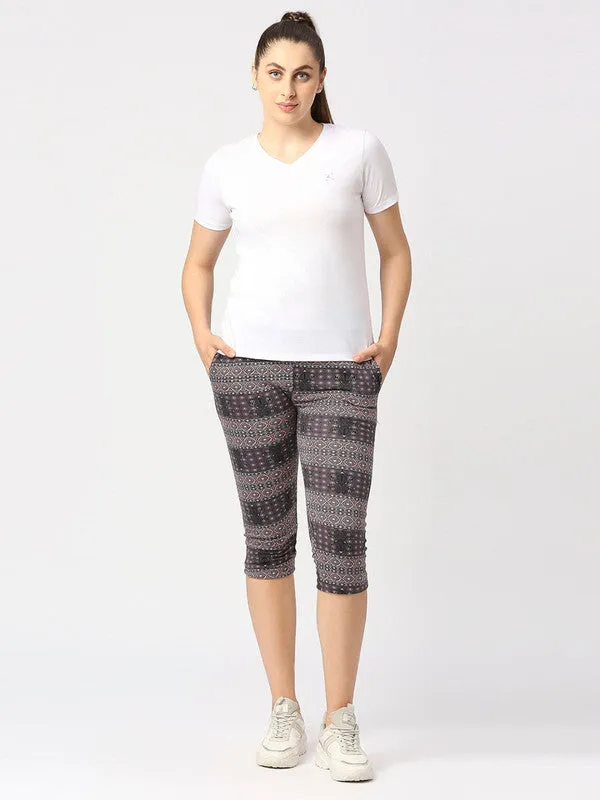 Women Multicolor Printed Capri - AT-EASE CAPRI - TL-OR