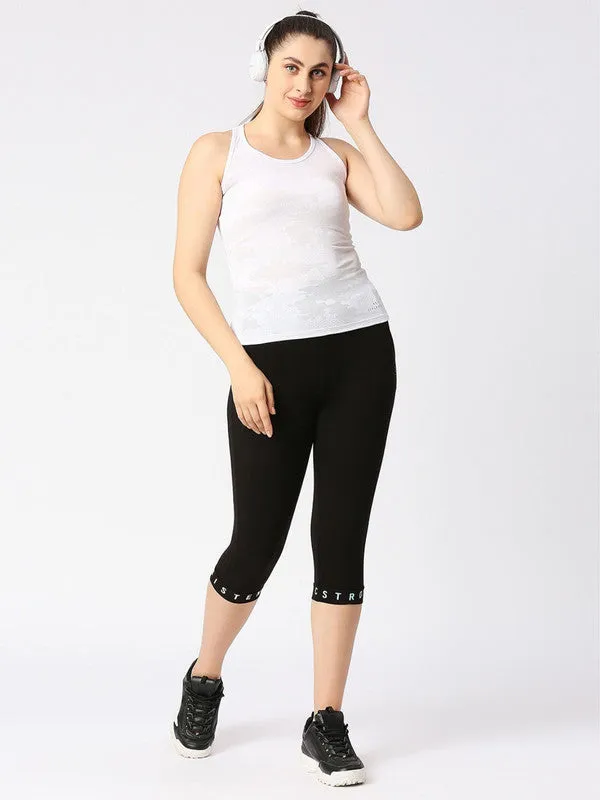 Women White Solid Top - Adventure Racer Back-WH