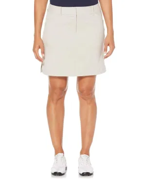 Womens Opti-Stretch 18 in. Solid Skort