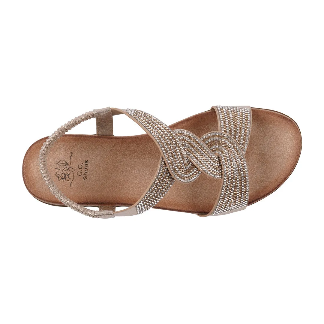 Women's Vianna Embellished Flat Sandals