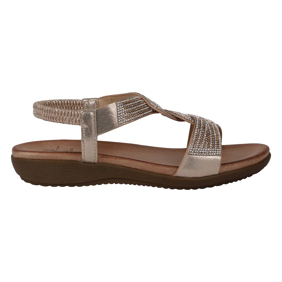 Women's Vianna Embellished Flat Sandals