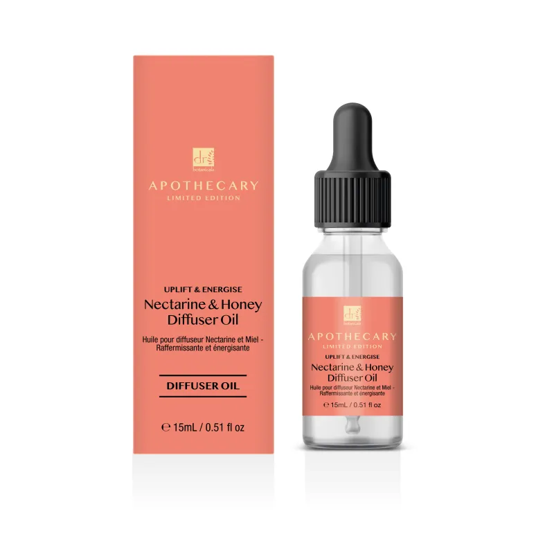 Wooden Aroma Diffuser   Oils Kit: Geranium, English Pear, Nectarine & Honey