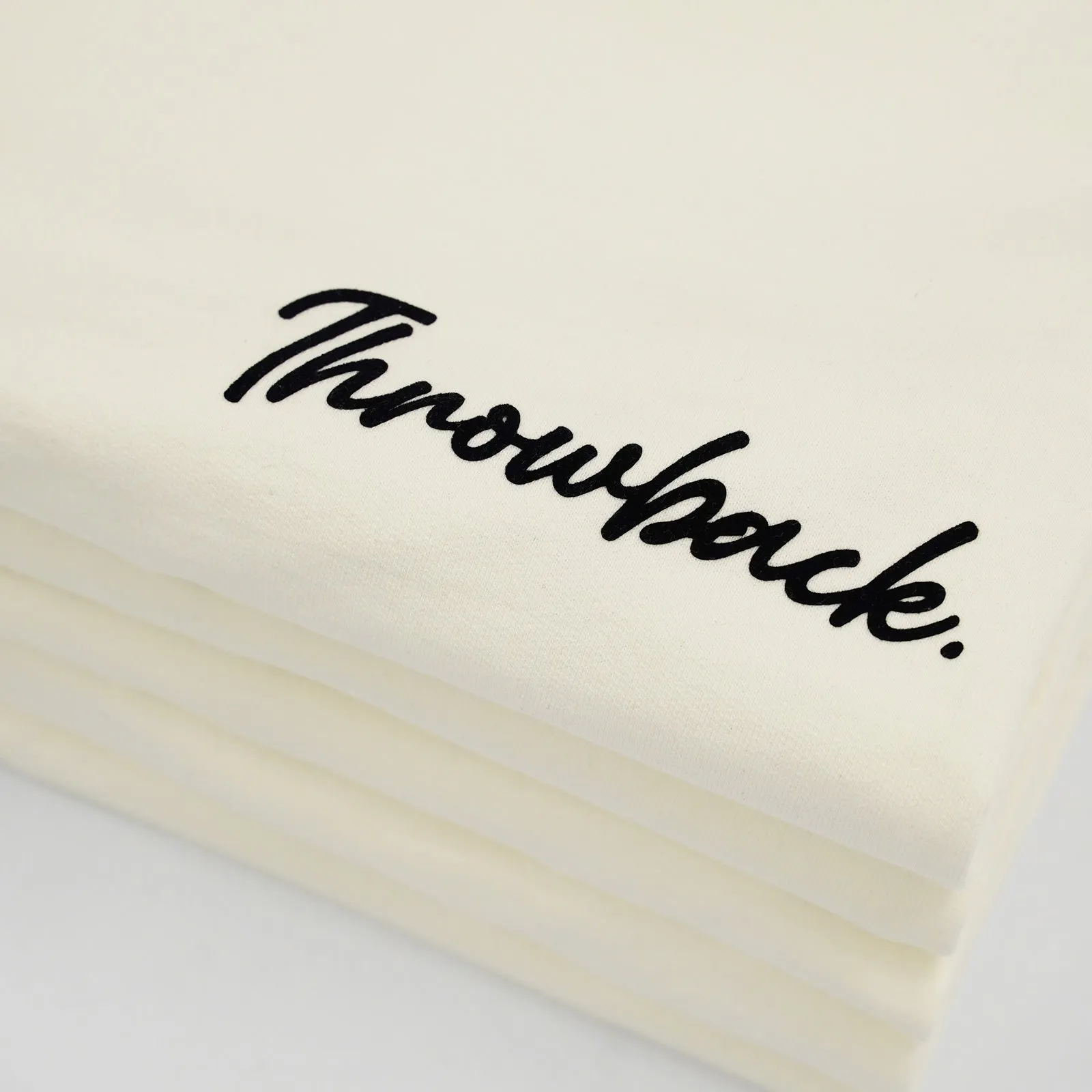 Wordmark Walk Flocked Short - Milk