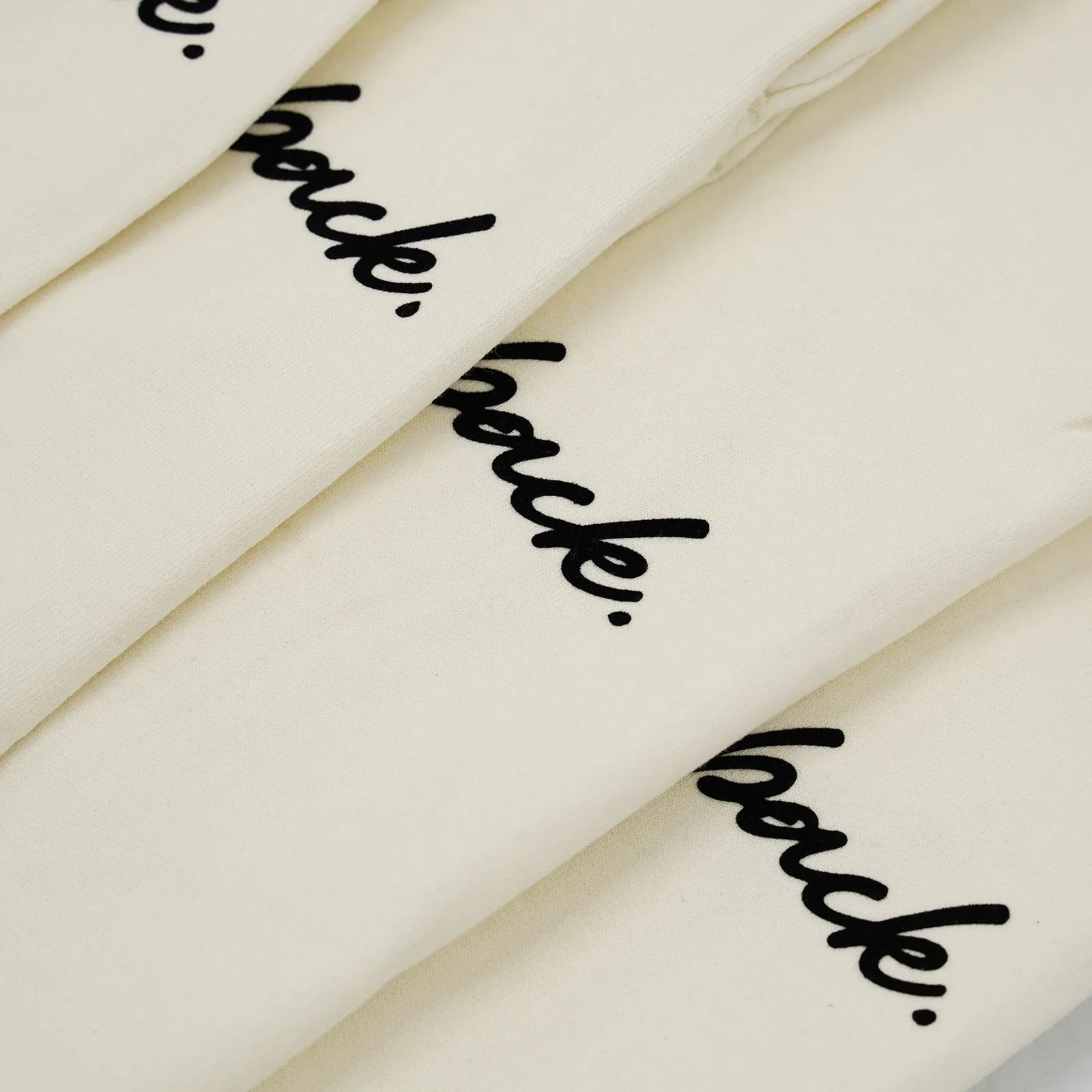 Wordmark Walk Flocked Short - Milk