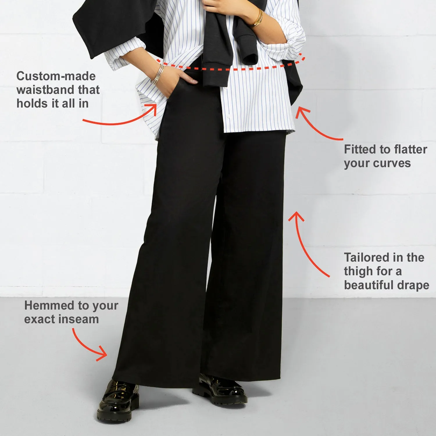 Your Work to Weekend Pant - Wide Leg - Black