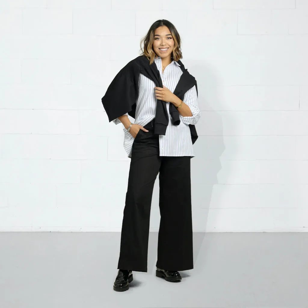 Your Work to Weekend Pant - Wide Leg - Black