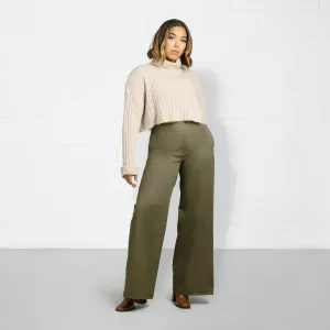Your Work to Weekend Pant - Wide Leg - Olive